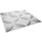 Ekena Millwork Wallflower EnduraWall Decorative 3D Wall Panel, White, 19 5/8"W x 19 5/8"H WP20X20WAWH - alternate 5